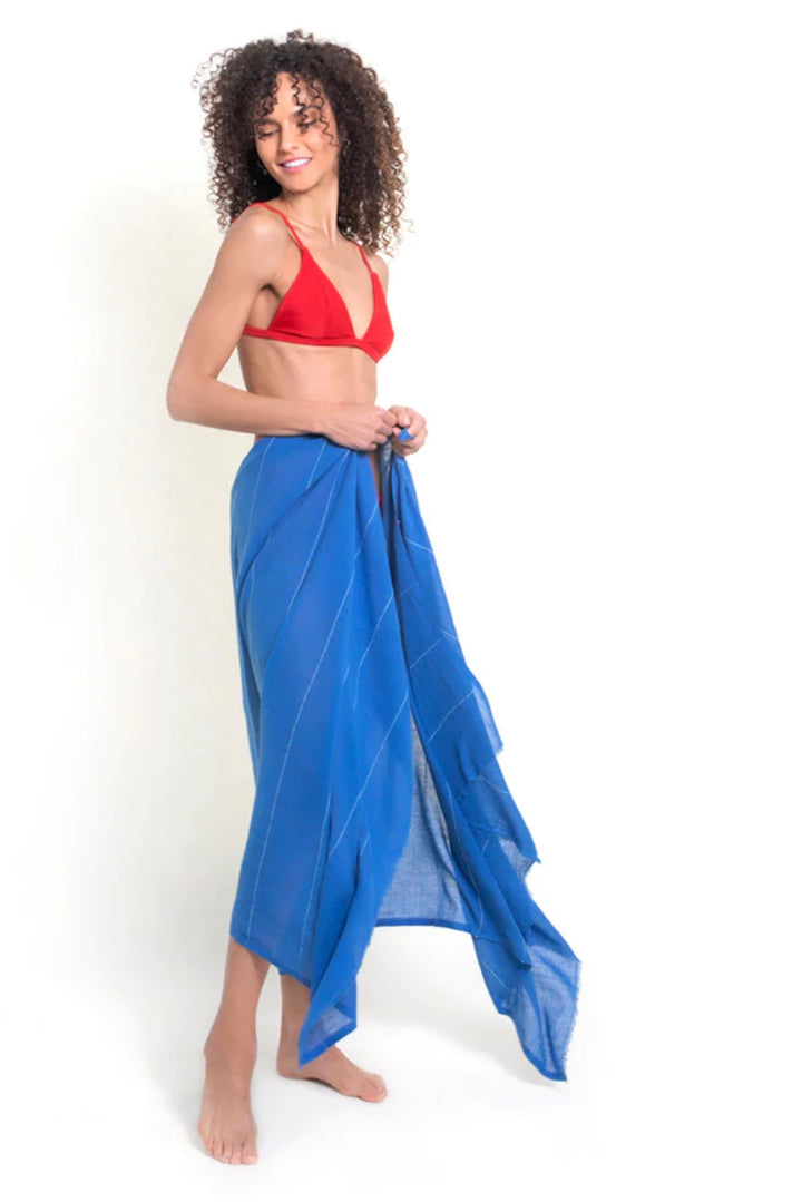 Insect-Repellent Camellia Wrap in Azure by Shoo For Good
