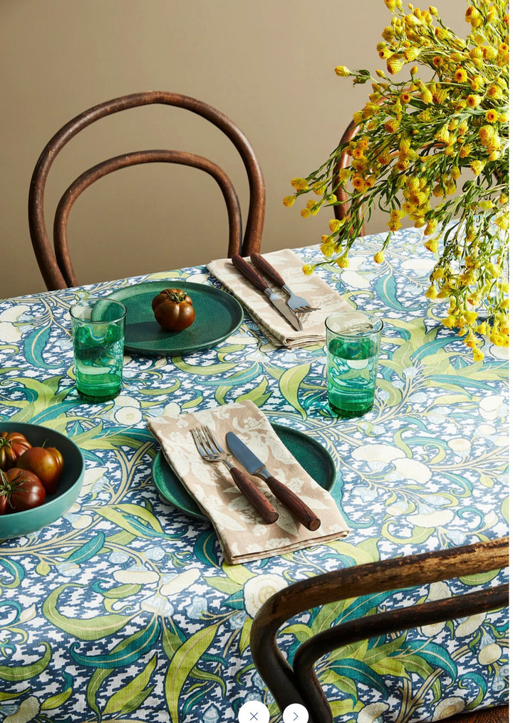 Green Gum Cotton/Linen tablecloth