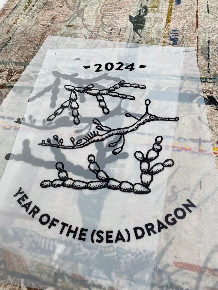 SOLD OUT! 2024 Year of the Sea Dragon W.P.S.C Tea Towel