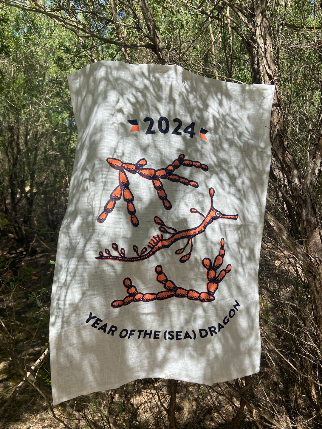 SOLD OUT! 2024 Year of the Sea Dragon W.P.S.C Tea Towel